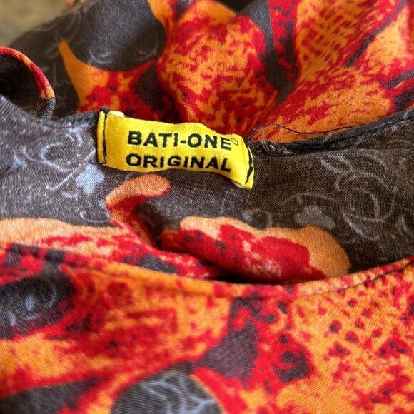 Bati-One Original flowy floral print kaftan. One size. - Picture 6 of 6